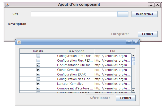 Ajout d'un composant