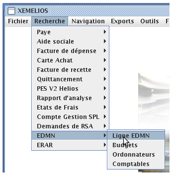 Menu EDMN