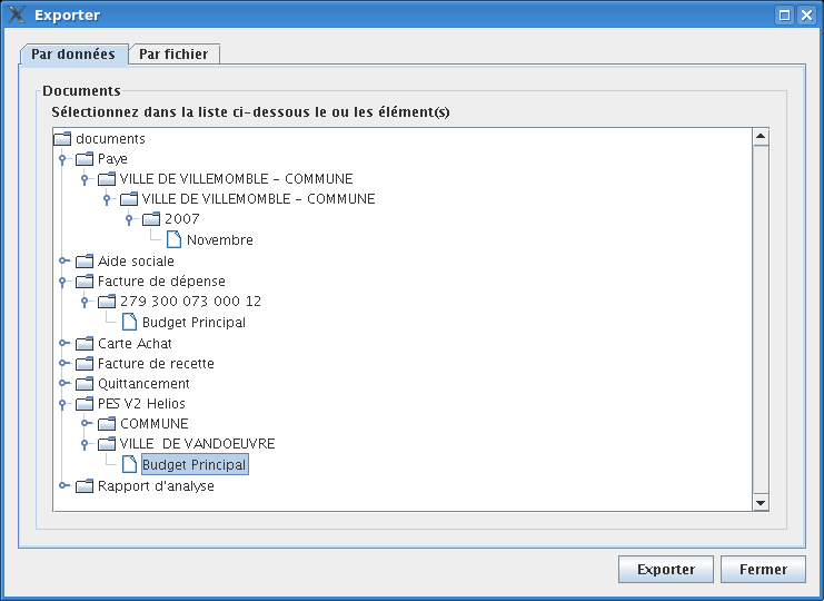 par donnees