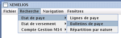 menu recherche