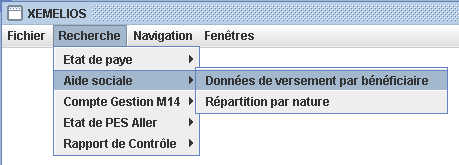 Recherche Versements